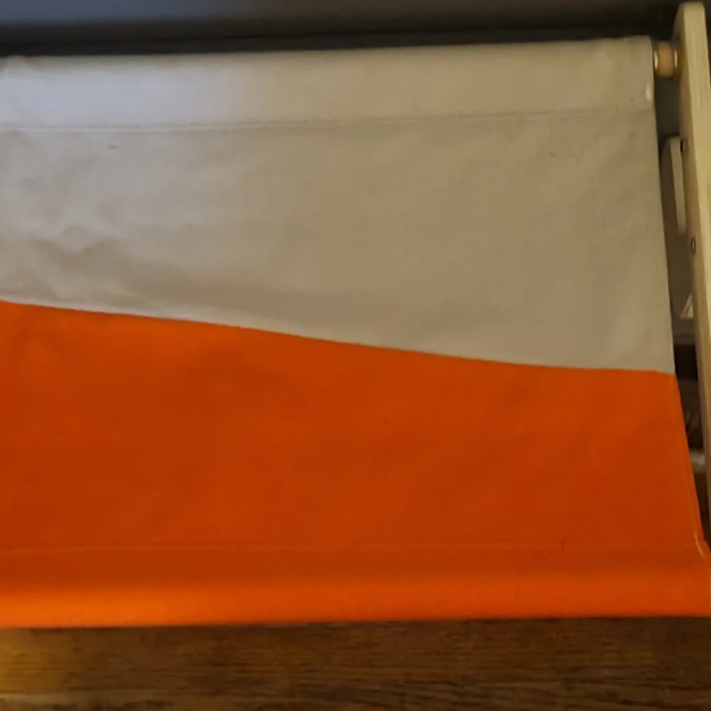 Orange and White Canvas Hammock